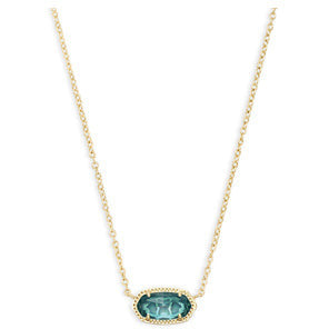 Kendra Scott  Elisa Gold Necklace in London Blue