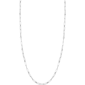 Roberto Coin 18K White Gold 17" Paperclip Necklace