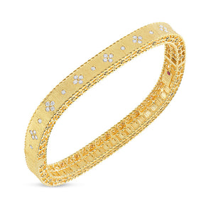 Roberto Coin 18K Yellow Gold Princess Diamond Bangle Bracelet