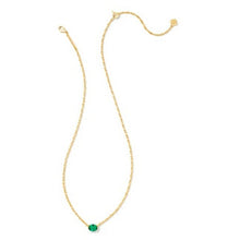 Load image into Gallery viewer, Kendra Scott Gold Cailin Necklace in Green Crystal
