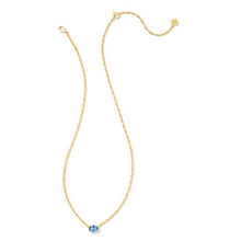 Load image into Gallery viewer, Kendra Scott Gold Cailin Necklace in Blue Violet Crystal
