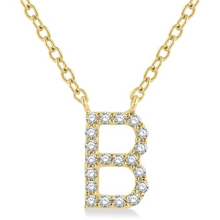 Load image into Gallery viewer, 10K Yellow Gold Diamond Initial Necklace
