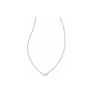 Kendra Scott Silver Juliette Necklace in White Crystal