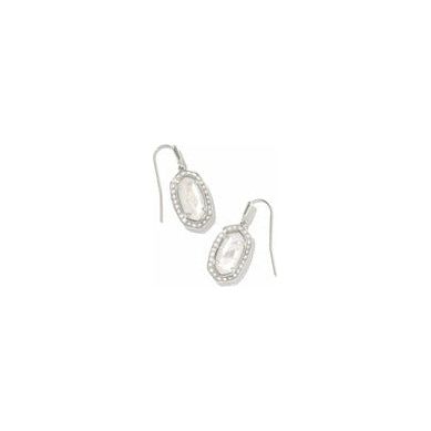 Kendra Scott Silver Pearl Beaded Lee Earrings