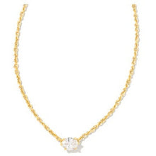 Load image into Gallery viewer, Kendra Scott Gold Cailin White Crystal Necklace
