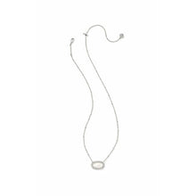 Load image into Gallery viewer, Kendra Scott Elisa Necklace in Silver Metal &amp; Ivory Mother of Pearl
