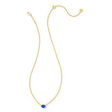 Load image into Gallery viewer, Kendra Scott Gold Cailin Necklace in Blue Crystal
