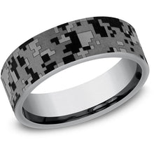 Load image into Gallery viewer, Brook &amp; Branch &quot;The Lima&quot; Tantalum Digital Camo Wedding Band
