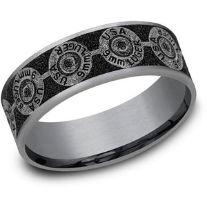 Brook & Branch "The 9mm" Tantalum & Titanium Wedding Band