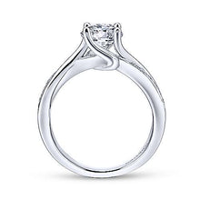 Load image into Gallery viewer, Gabriel &quot;Aleesa&quot; 14K White Gold Twist Engagement Ring
