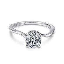 Load image into Gallery viewer, Gabriel &quot;Blair&quot; 14K White Gold Solitaire Engagement Ring
