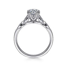 Load image into Gallery viewer, Gabriel &quot;Celia&quot; 14K White Gold Round Diamond Engagement Ring
