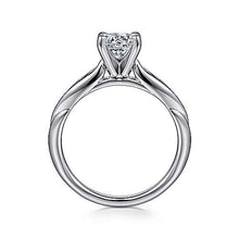 Load image into Gallery viewer, Gabriel &quot;Quinn&quot; 14K White Gold Round Diamond Engagement Ring
