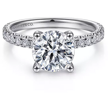 Load image into Gallery viewer, Gabriel 14K White Gold &quot;Amira&quot; Engagement Ring
