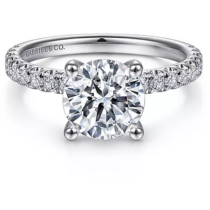 Gabriel 14K White Gold "Amira" Engagement Ring