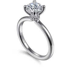 Load image into Gallery viewer, Gabriel &quot;Evelynn&quot; 14K White Gold Solitaire Engagement Ring
