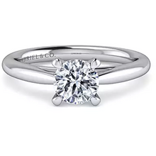 Load image into Gallery viewer, Gabriel 14K White Gold &quot;Bambi&quot; Solitaire Engagement Ring
