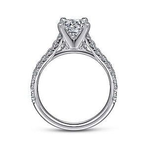 Gabriel "Erica" 14K White Gold Diamond Engagement Ring