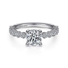 Load image into Gallery viewer, Gabriel &quot; Zelmira&quot; 14K White Gold Diamond Engagement Ring

