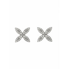 Load image into Gallery viewer, Ella Stein Sterling Silver &quot;Flower Power&quot; Diamond Stud Earrings
