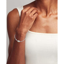 Load image into Gallery viewer, Kendra Scott Grayson Stretch Bracelet In Rhodium Metal with Ivory MOP
