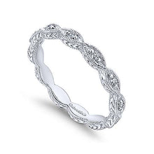 Load image into Gallery viewer, Gabriel 14K White Gold Diamond Marquise Station Ring
