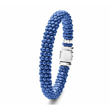 Load image into Gallery viewer, Lagos Sterling Silver Blue Ultramarine Caviar 9mm Ceramic Bracelet
