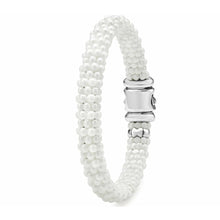 Load image into Gallery viewer, Lagos Sterling Silver White Caviar 9mm Ceramic Bracelet
