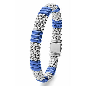 Lagos Sterling Silver Ultramarine Caviar Ceramic Beaded Bracelet