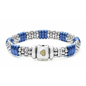 Lagos Sterling Silver Ultramarine Caviar Ceramic Beaded Bracelet