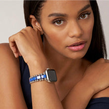 Load image into Gallery viewer, Lagos Stainless Steel &amp; Ultramarine Smart Caviar Watch Bracelet 42-44mm
