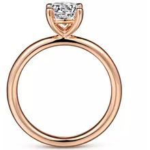 Load image into Gallery viewer, Gabriel &quot;Lark&quot; 14K Rose Gold Solitaire Engagement Ring
