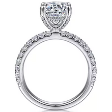 Load image into Gallery viewer, Gabriel 14K White Gold &quot;Amira&quot; Engagement Ring
