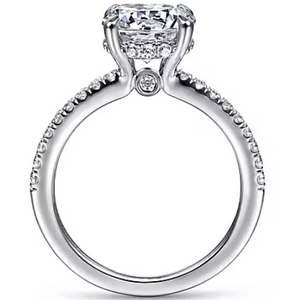 Gabriel 14K White Gold "Broderick" Diamond Engagement Ring