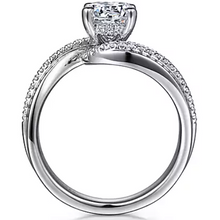 Load image into Gallery viewer, Gabriel 14K White Gold &quot;Furay&quot; Diamond Twist Engagement Ring
