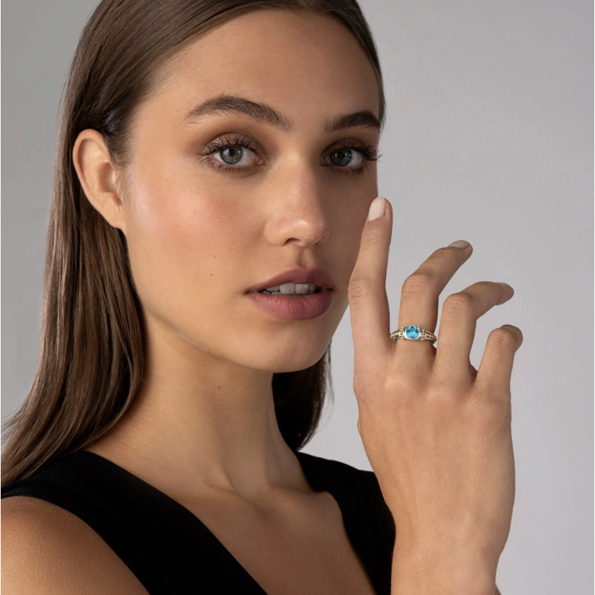 Lagos blue 2025 topaz ring