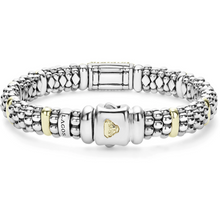 Load image into Gallery viewer, Lagos 18k Gold and Sterling Silver Diamond Station Bracelet
