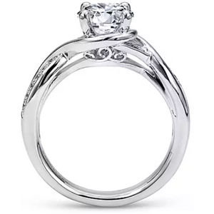 Gabriel 14K White Gold "Bailey" Diamond Engagement Ring