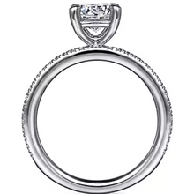 Load image into Gallery viewer, Gabriel &quot;Amena&quot; 14K White Gold Diamond Solitaire Engagement Ring
