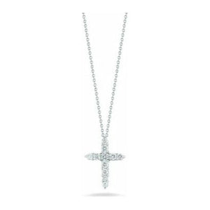 Roberto Coin 18K White Gold Diamond Cross Pendant