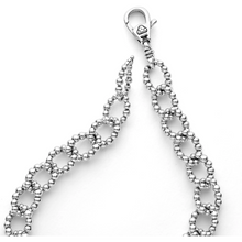 Load image into Gallery viewer, Lagos Sterling Silver Caviar Spark Diamond Circle Beaded Link Bracelet
