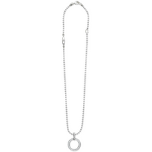 Load image into Gallery viewer, Lagos Sterling Silver Caviar Spark Large Diamond Circle Necklace
