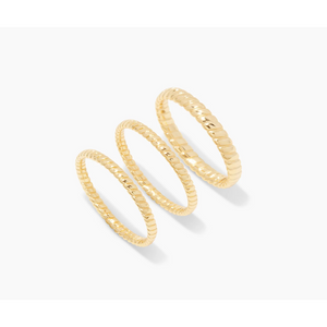 Gorjana Gold Laney Ring Set