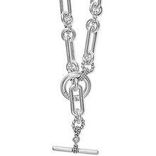 Load image into Gallery viewer, Lagos Sterling Silver Fluted Link Toggle Necklace
