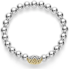 Load image into Gallery viewer, Lagos 18k Gold and Sterling Silver Signature Caviar Heart Beaded Bracelet
