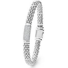 Load image into Gallery viewer, Lagos Sterling Silver  Signature Caviar Diamond 6mm Bracelet
