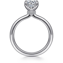 Load image into Gallery viewer, Gabriel &quot;Evelynn&quot; 14K White Gold Solitaire Engagement Ring
