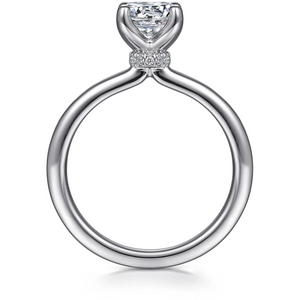 Gabriel "Evelynn" 14K White Gold Solitaire Engagement Ring