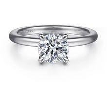 Load image into Gallery viewer, Gabriel &quot;Evelynn&quot; 14K White Gold Solitaire Engagement Ring
