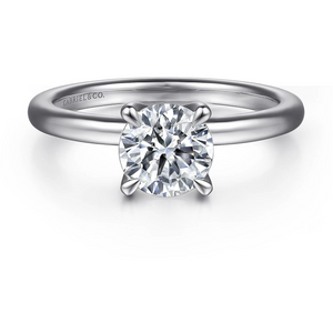 Gabriel "Evelynn" 14K White Gold Solitaire Engagement Ring